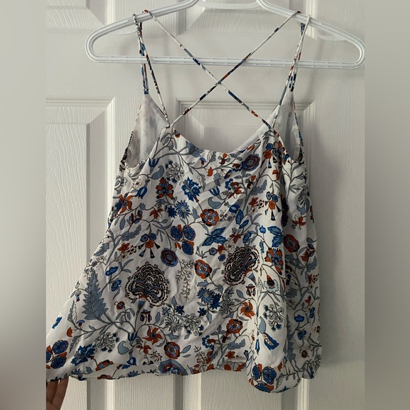 H&m strappy floral chiffon tank - Picture 2 of 4